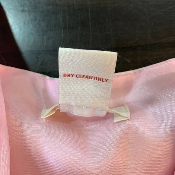 Sundance‎ Pink Silk Floral Midi Dress Size 6 Lace Empire Waist Romantic Party - Picture 4 of 13